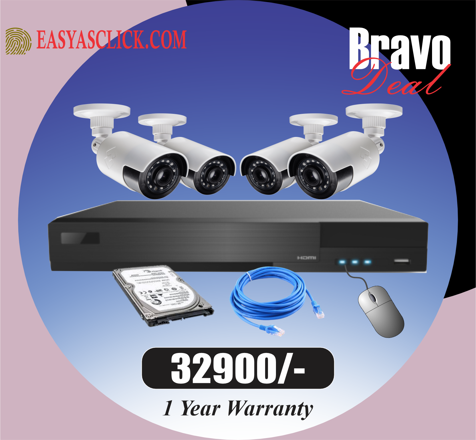 4x Camera Package Bravo, EasyAsClick.com